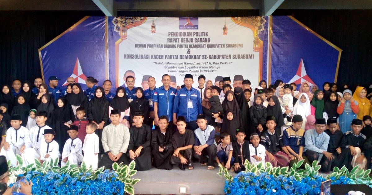 konsolidasi kader partai demokrat se-kabupaten sukabumi, momentum ramadhan perkuat solidaritas menuju pemilu 2029
