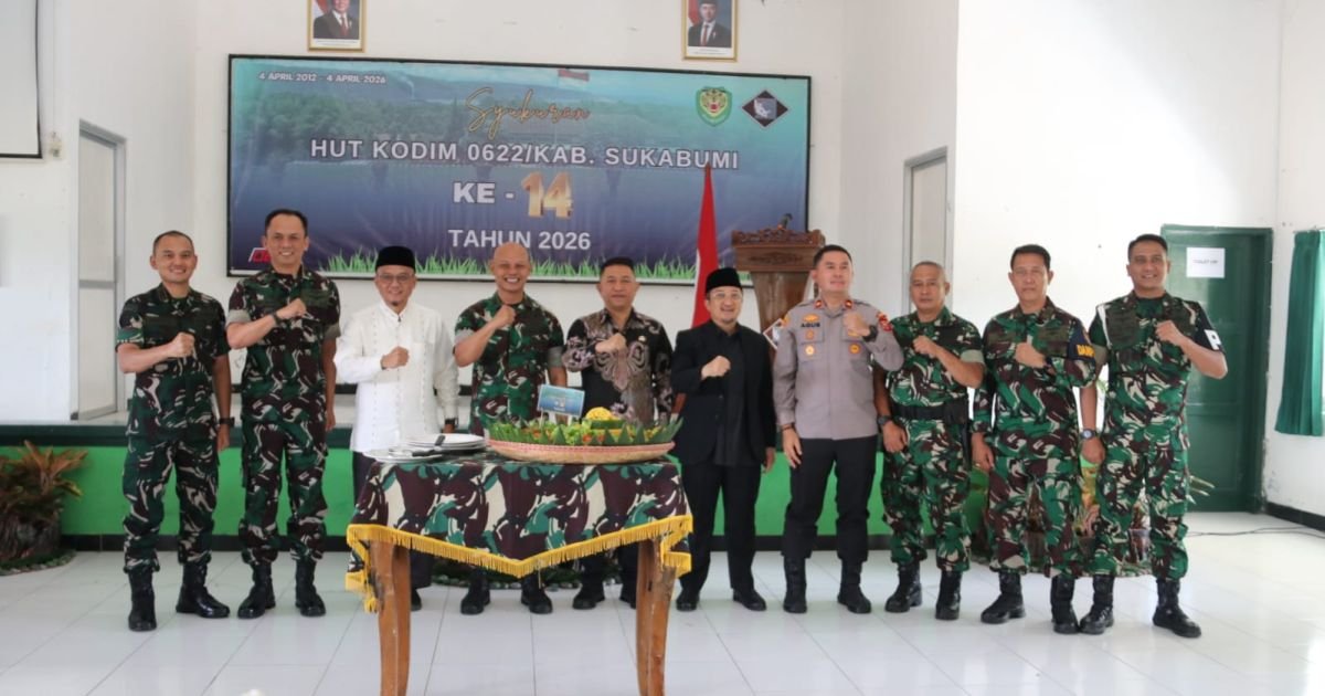 Dandim 0622/Kabupaten Sukabumi Pimpin Syukuran HUT ke-14 Kodim, Perkuat Sinergi dan Pengabdian untuk Rakyat
