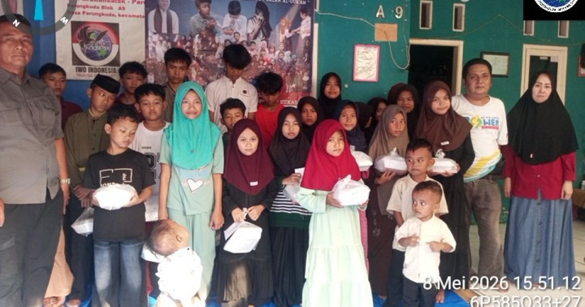IWO Indonesia DPD Kabupaten Sukabumi Gelar Aksi Berbagi Kasih untuk Anak Yatim Piatu