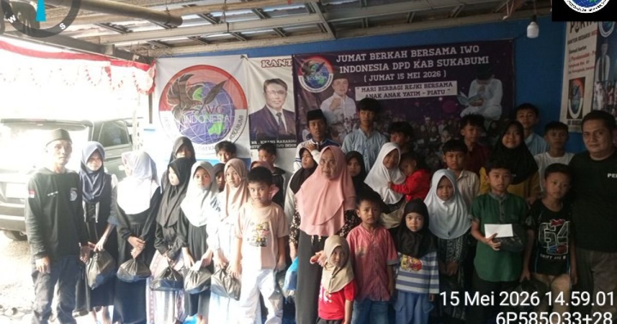 IWO Indonesia DPD Kabupaten Sukabumi Gelar Santunan Yatim Piatu, “Mengetuk Pintu Langit Bersama Anak-Anak Yatim