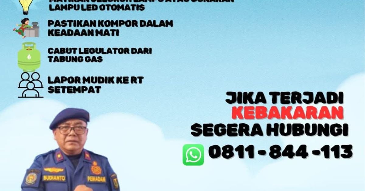 Cegah Kebakaran Saat Mudik Idul Fitri 1447 H, DPKP Kabupaten Sukabumi Imbau Masyarakat Waspada