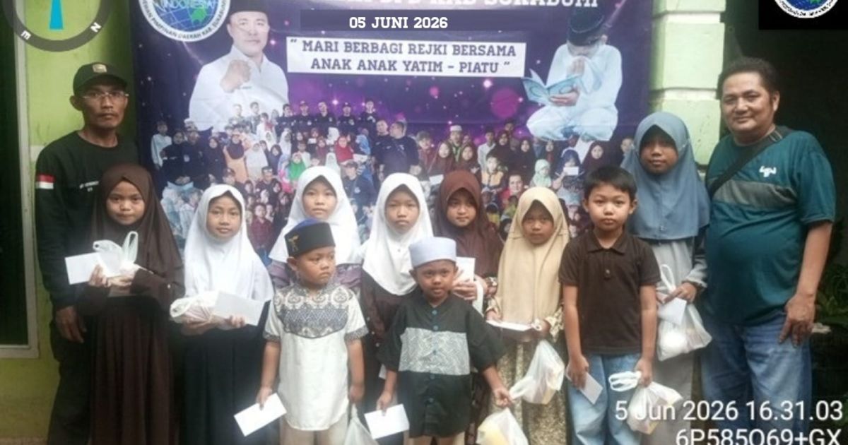 Dengan Dana Terbatas, IWO Indonesia DPD Kabupaten Sukabumi Tetap Gelar Santunan Anak Yatim dalam Program Jumat Berkah