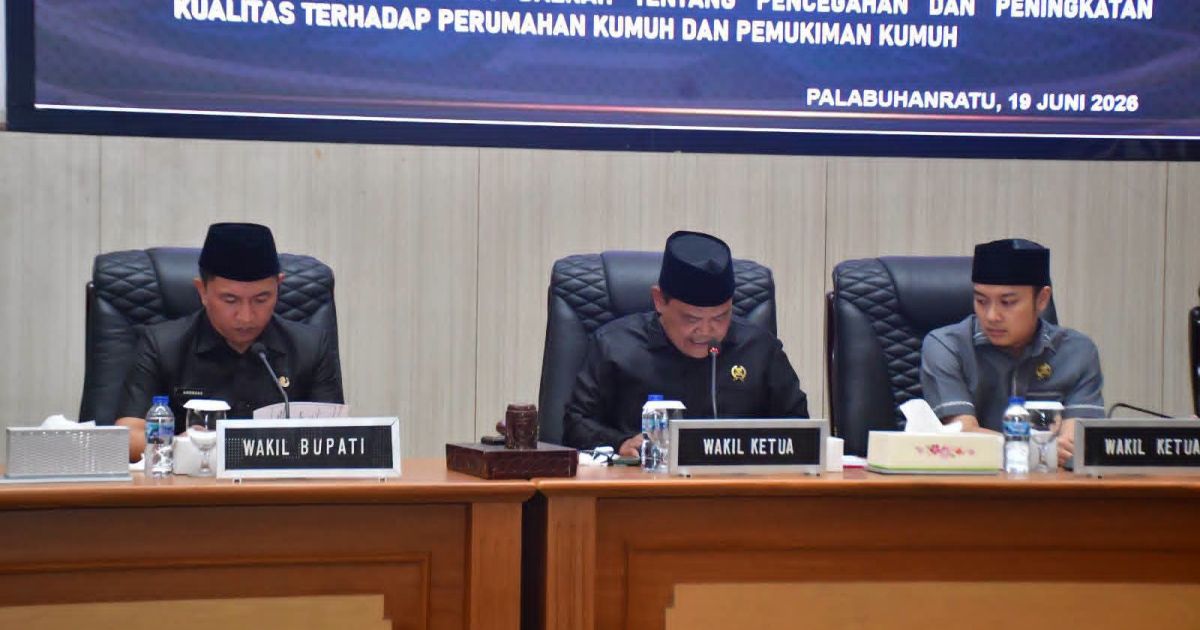 Paripurna DPRD, Wabup Sukabumi Sampaikan Nota Pengantar Raperda Pertanggungjawaban APBD 2025