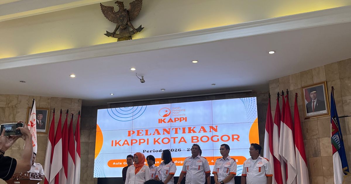 Pelantikan DPD IKAPPI Kota Bogor Jadi Momentum, Wali Kota Bogor Dorong Perlindungan Pedagang Pasar