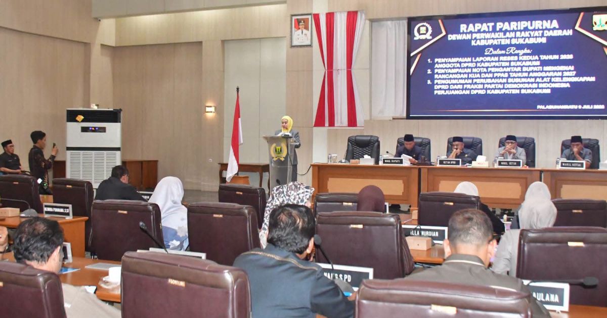 Rapat Paripurna DPRD Kabupaten Sukabumi, Ini Agenda Penting Yang Disampaikan