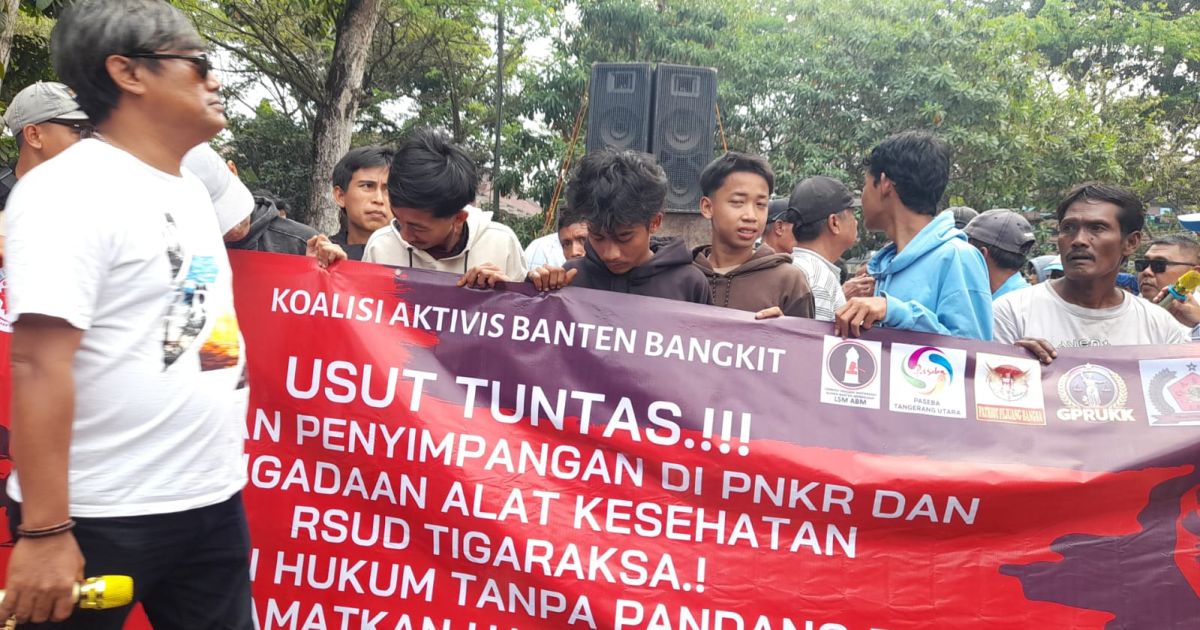 Kejari Kab.Tangerang Di Demo Gerakan KAWAN dan KABB Tuntut Penegakkan Hukum