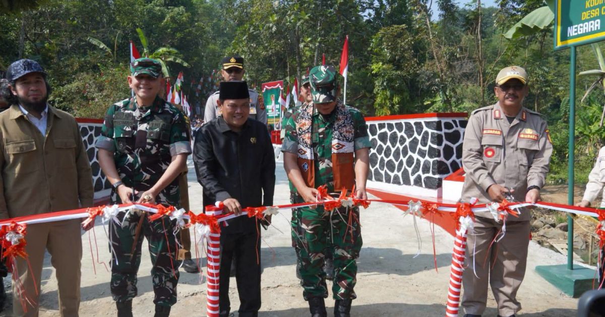 Peresmian Jembatan Garuda Suci, Bupati Sukabumi Apresiasi Kemanunggalan TNI