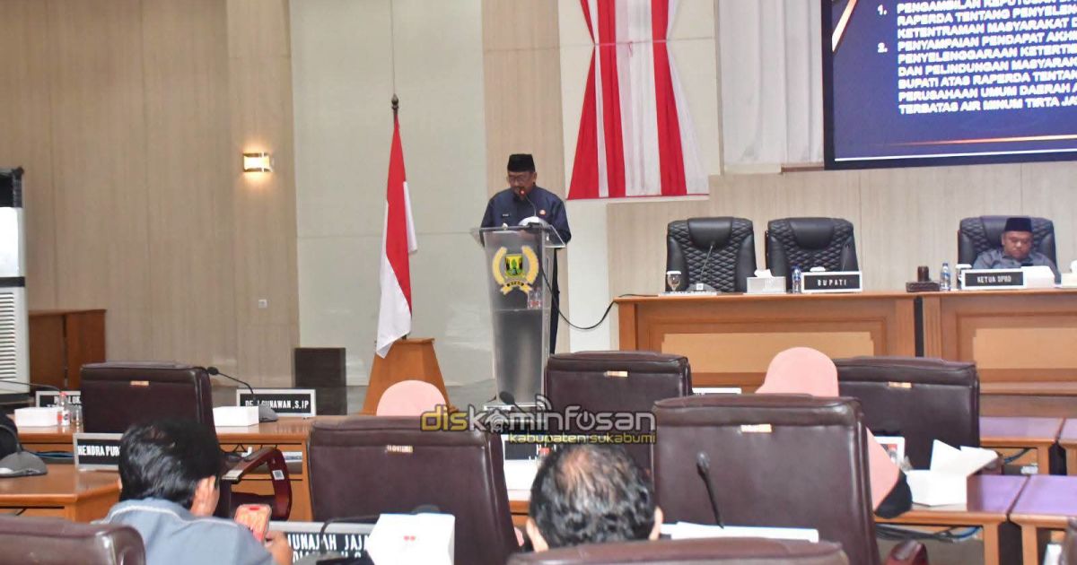 Paripurna DPRD, Bupati Sampaikan Nota Pengantar Perubahan Badan Hukum Perumda Menjadi Perseroda