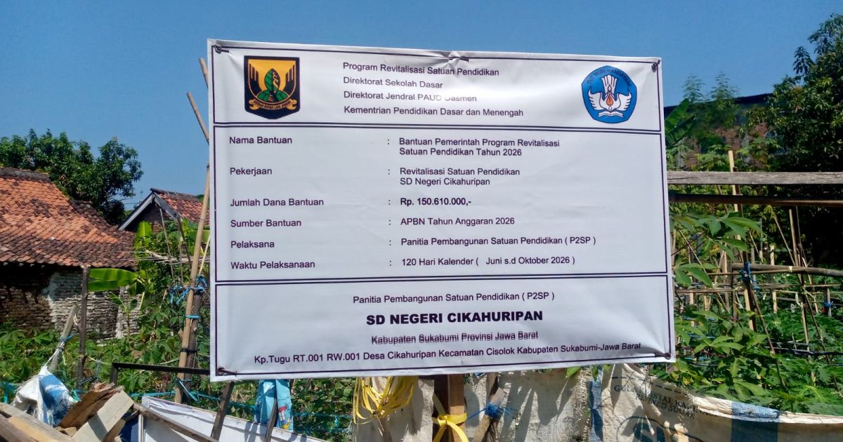 Revitalisasi Ruang Perpustakaan SDN Cikahuripan Capai 60 Persen, Tingkatkan Fasilitas Literasi Siswa